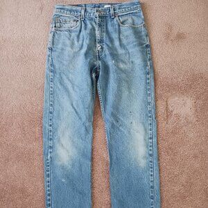 Levi's 505 33x34 Straight Leg 2000s Dad y2k light wash